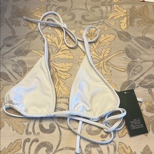 Wild Fable White Triangle Bikini Top